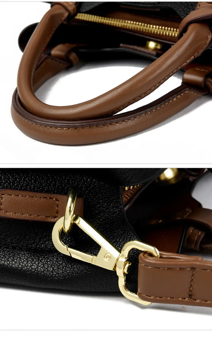 Soft PU Leather Handbag for Women – Luxury Designer Shoulder Tote - Samanta Factory