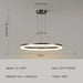 Modern LED Pendant Light – Adjustable Brightness & Color with Remote Control - Samanta Factory
