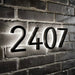 LED House Number Light – Outdoor Waterproof Illuminated Stainless Steel Address Plaque SF