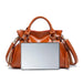 PU Leather Bucket Bag – Soft Casual Design with Zipper Closure SF