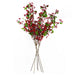 Set of long, luxurious 80cm artificial red Christmas berry sprays with wired stems for use in vases or as decorative foliage.