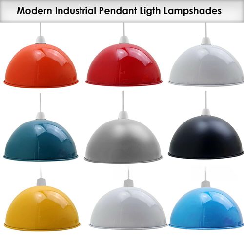40cm metal dome pendant light shade with reducer ring for modern home or café lighting

