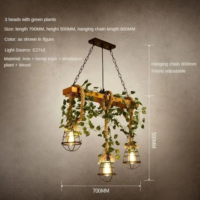 Wrought Iron Chandelier – Multi-Head Vintage Pendant Light for Restaurants & Hotels - Samanta Factory