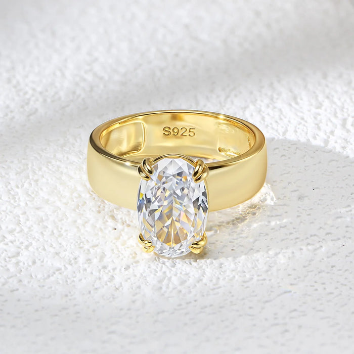 4.5CT D-color VVS1 moissanite wedding band ring in 925 sterling silver with gift packaging