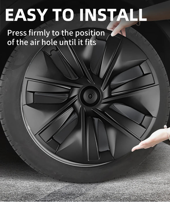 HL 19 Inch Hub Cap for Tesla Model Y 2020-2023 Wheel Hubcap Performance Replacement Wheel Cap Full Rim Cover Accessories - Samanta Factory