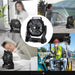 Camping Battery Fan – 10000mAh Rechargeable with LED Light & 4-Speed Wind Control - Samanta Factory