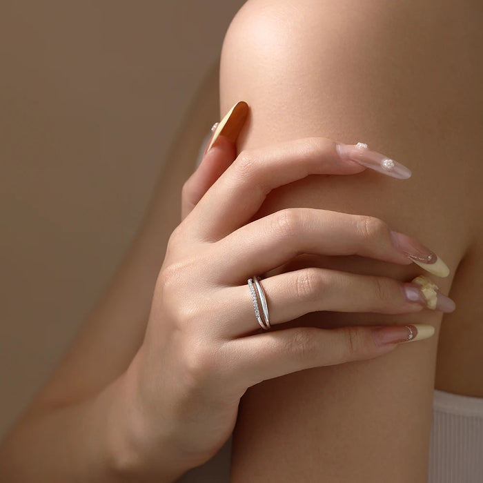 S925 Moissanite Ring – D-Color VVS1 Stone in 18K Gold Plating