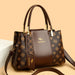 Luxury Fashion Print Handbag – Large Capacity Soft Leather Shoulder & Crossbody Bag for Women - Samanta Factory