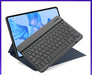 Compact Bluetooth wireless keyboard in 7 inch and 10 inch sizes with scissors switch chocolate key design rechargeable 80 hour battery for iPad Android Windows and macOS tablets and laptops