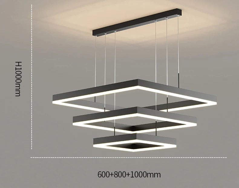 Modern LED Ring Pendant Light – Dimmable Multi-Color Ceiling Fixture for Living & Bedroom Spaces - Samanta Factory