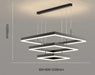 Modern LED Ring Pendant Light – Dimmable Multi-Color Ceiling Fixture for Living & Bedroom Spaces - Samanta Factory