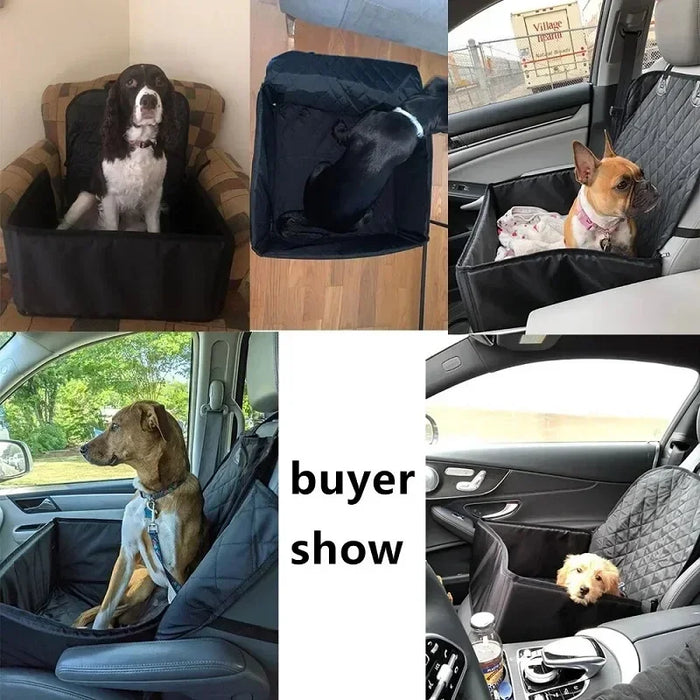 Pet Car Seat Cover Hammock – Waterproof Dog Travel Carrier for Medium Breed