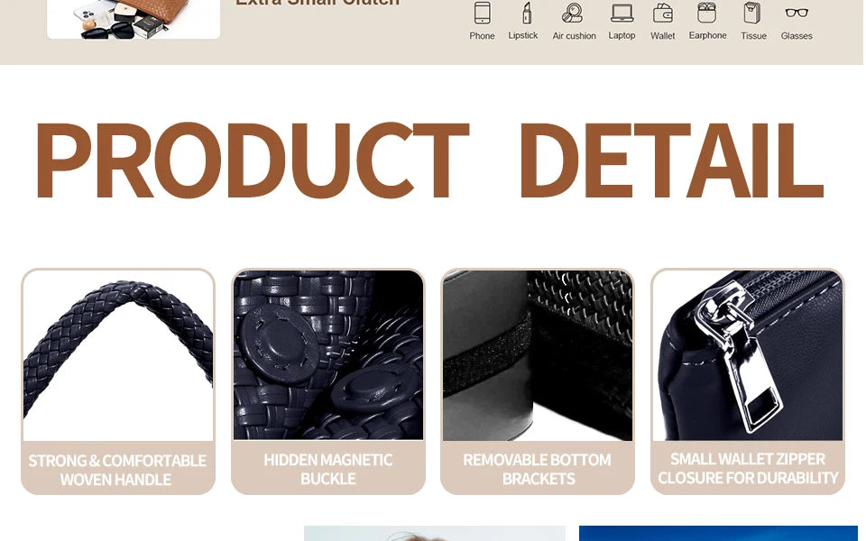 Women’s Woven PU Leather Tote Bag – Soft Handcrafted Shoulder Bag