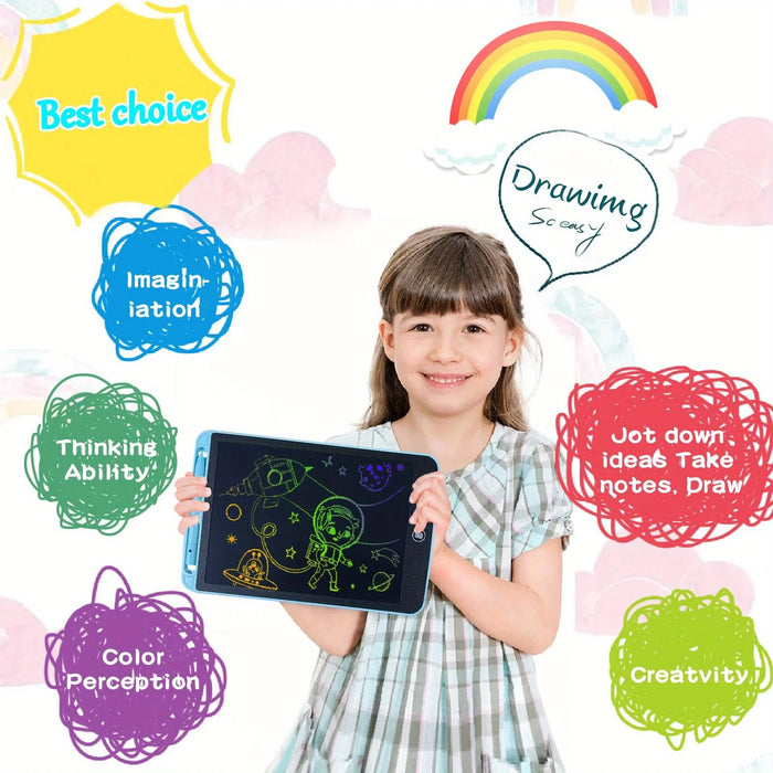 LCD Writing Tablet for Kids – Eye-Protecting Color Screen & Eco-Friendly Reusable Design