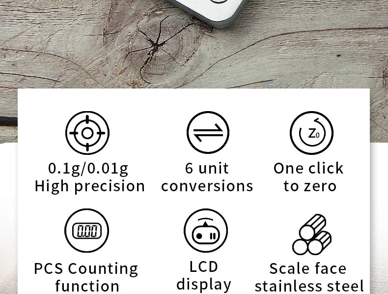 Pocket Digital Scale – High Precision Mini Weighing Tool SF