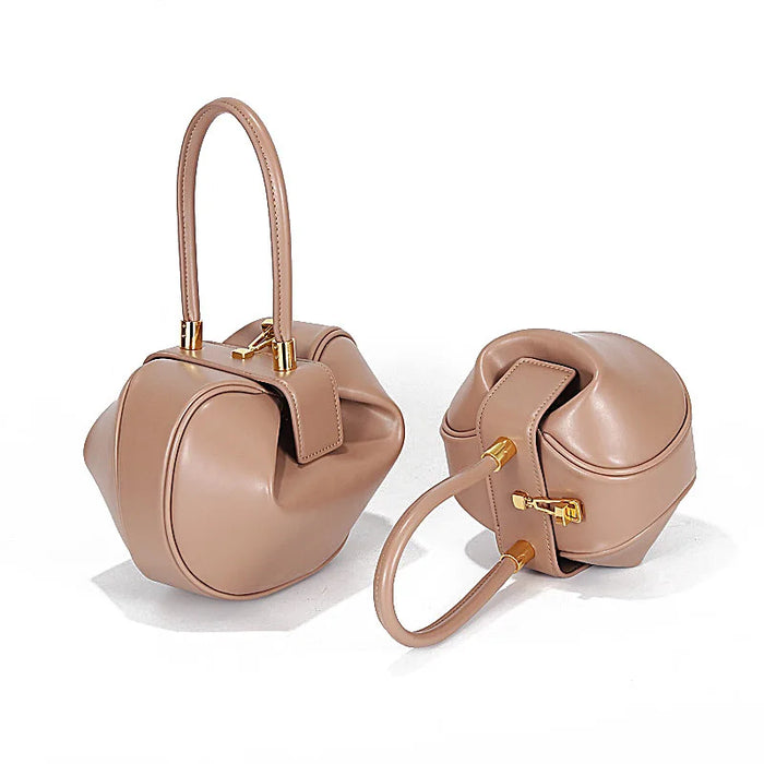 Leather Bucket Bag – Stylish Shoulder Handbag for Women - Samanta Factory