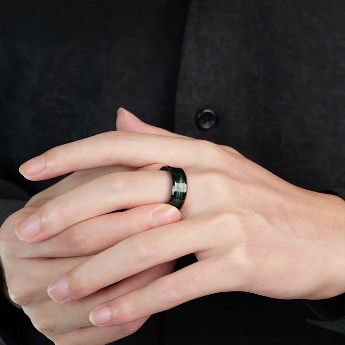 Tungsten Ring – Star Design with Custom Engraving SF