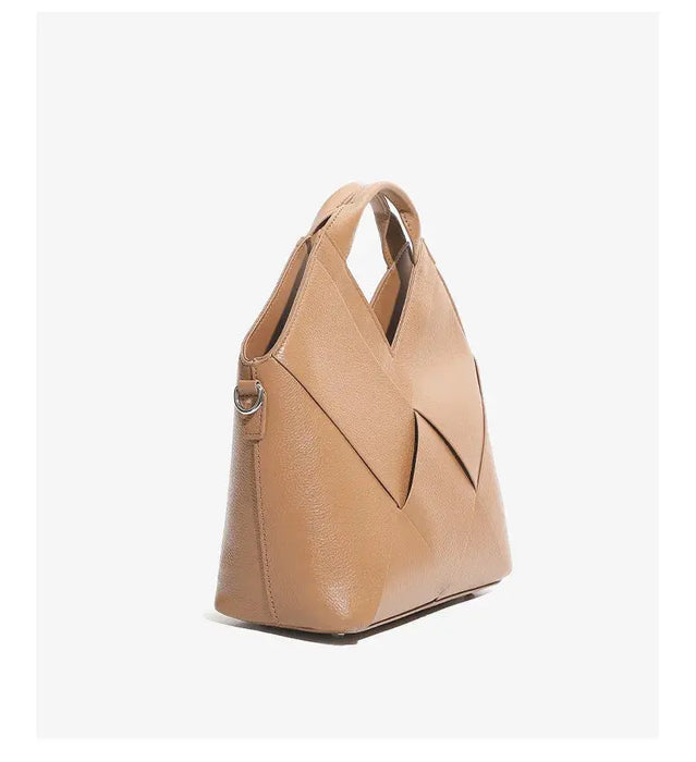 Cow Leather Shoulder Bag – Soft Satchel for Four Seasons SF