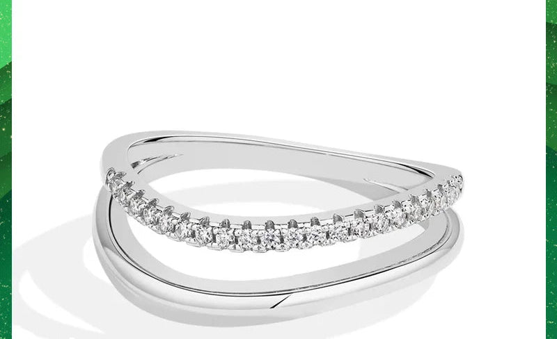 S925 Moissanite Ring – D-Color VVS1 Stone in 18K Gold Plating