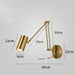 Modern Wall-Mounted LED Lamp – Adjustable Swing Arm with Warm/Cold Light for Bedrooms & Living Rooms - Samanta Factory