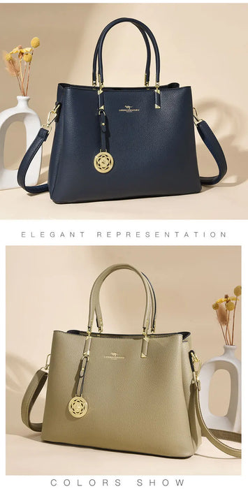 Elegant Commuter Tote Bag – Spacious Unisex Handbag with Detachable Strap - Samanta Factory