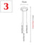 Modern Pendant Light – Luminous Acrylic with Brushed Aluminum Finish - Samanta Factory