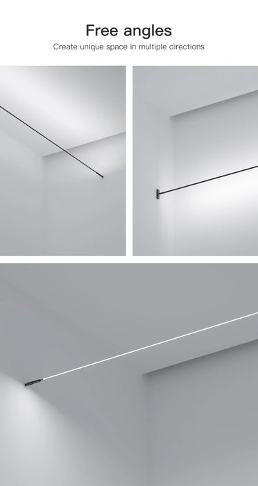 Modern Linear LED Wall Lamp – Black & White Minimalist Skyline Design - Samanta Factory