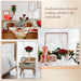 Velvet Artificial Roses – Real Touch 50PCS Bouquet for DIY & Decor Samanta Factory