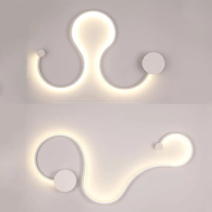LED Wall Lamp – Modern Dimmable Up & Down Sconce with Remote - Samanta Factory