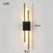 Contemporary Black & Gold LED Wall Lamp – Up & Down Light for Modern Interiors - Samanta Factory