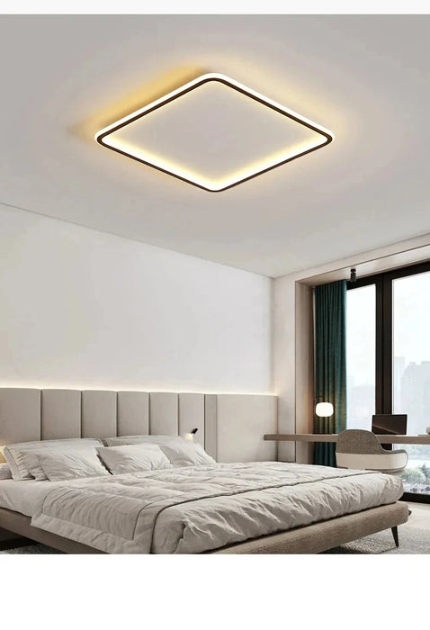 Modern Ultra-Thin LED Ceiling Light – Remote Control, Dimmable, Energy-Saving Lighting Fixture - Samanta Factory