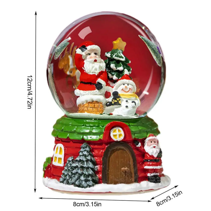 Christmas Musical Snow Globe – LED Light & Festive Tune - Samanta Factory