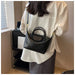 Compact Unisex Barrel-Shaped Crossbody Bag with Modern Flap Design - Samanta Factory