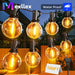 Warm white shatterproof LED globe string lights for patios, weddings, and outdoor events