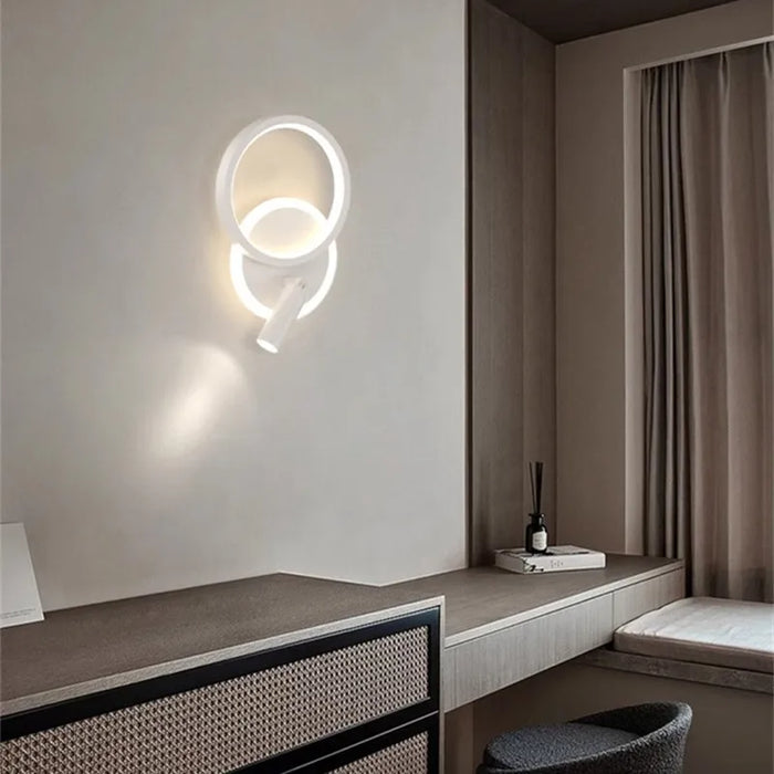 Bedside Lamp Modern Simple Creative Living Room Background Wall Stairwell Wall Lamp Nordic Network Red Corridor Wall Light - Samanta Factory