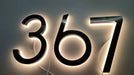 LED House Numbers – Backlit Stainless Steel Address Sign SF