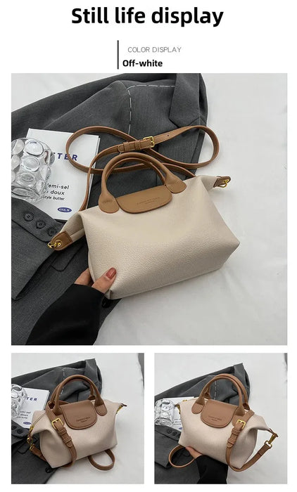Compact Unisex Barrel-Shaped Crossbody Bag with Modern Flap Design - Samanta Factory