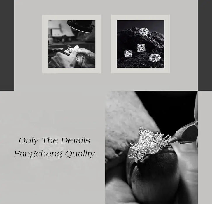 Double Snake Moissanite Ring – S925 Silver Adjustable Design SF