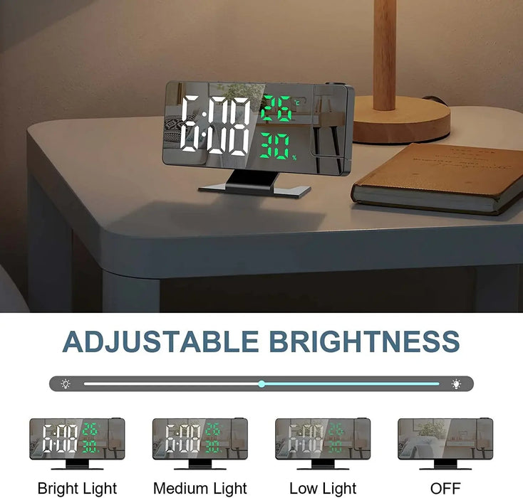 LED Alarm Clock – Bold Digital Display & USB Powered SF