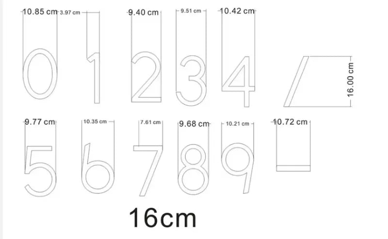 LED House Numbers – Backlit Stainless Steel Address Sign SF