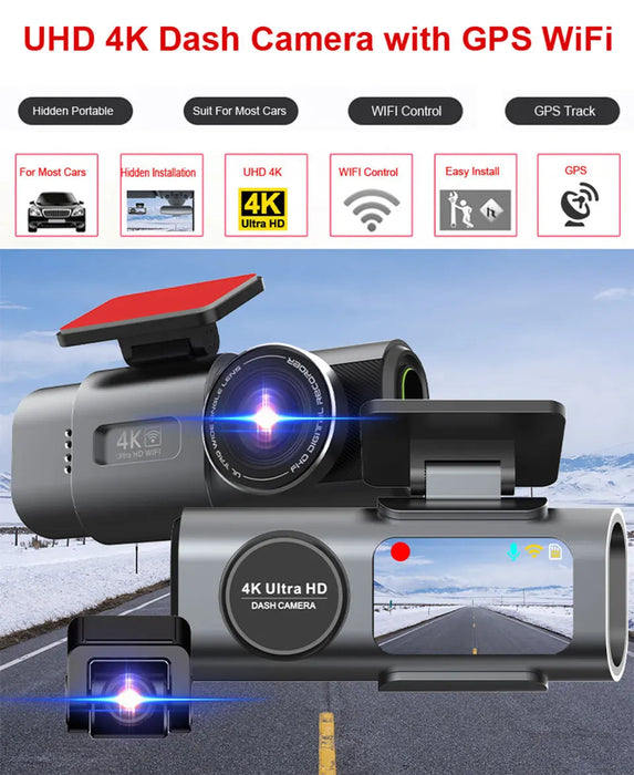 4K Dual Dash Cam – Ultra-Clear Front & Rear Recording Samanta Factory