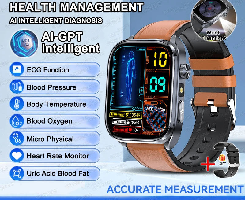 Health Smartwatch – ECG & AI Five-Organ Monitoring SF