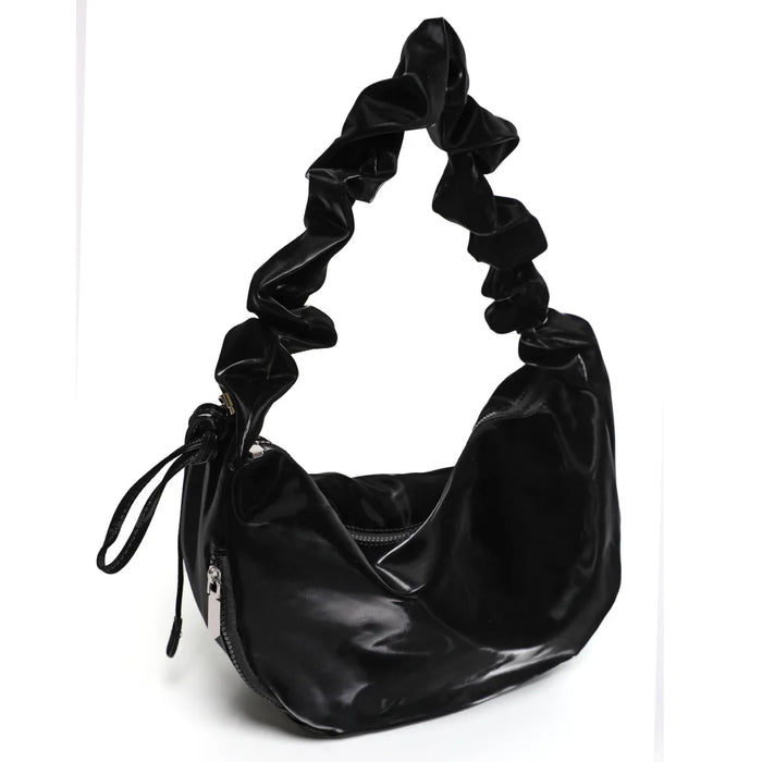 PU Leather Shoulder Bag – Versatile Solid-Color Satchel