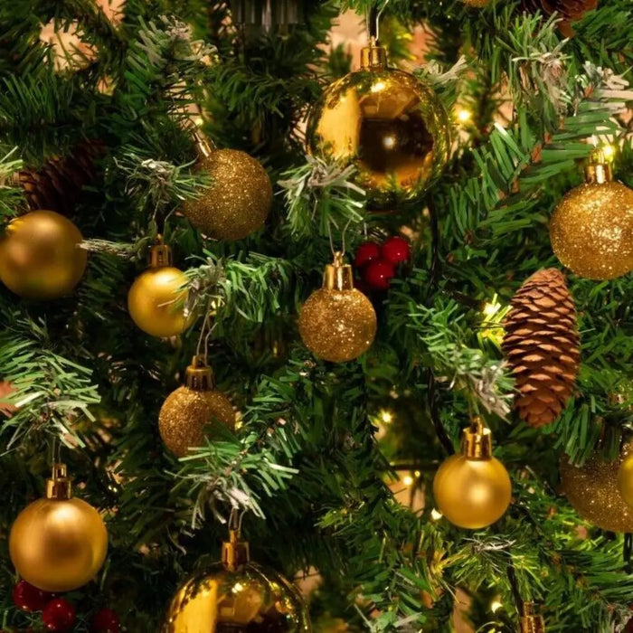 Christmas Ball Ornament Set – 100PCS Plastic Baubles in 18 Colours