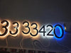 LED House Numbers – Backlit Stainless Steel Address Sign SF