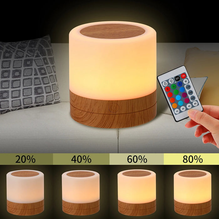Rechargeable Table Lamp – 360° Dimmable Lighting with Hook Design for Bedroom & Decor - Samanta Factory