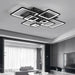 Modern 8-Square LED Ceiling Light with Remote Dimming – Stylish Flush Mount for Home