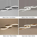 Modern LED Pendant Light – Iron Finish with Remote Dimming - Samanta Factory