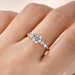 1CT moissanite diamond pendant necklace in 925 sterling silver for women