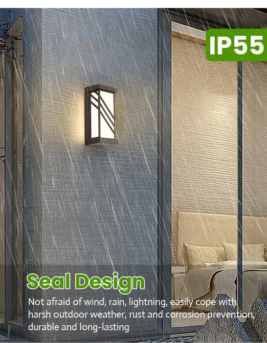 Modern LED Wall Light with Radar Motion Sensor – 16W/30W Waterproof IP55 ABS Lamp for Indoor & Outdoor Lighting - Samanta Factory